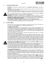 Preview for 22 page of DAB ESC plus 10T Instruction For Installation And Maintenance