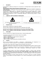 Preview for 24 page of DAB ESC plus 10T Instruction For Installation And Maintenance