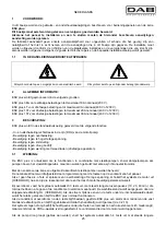 Preview for 28 page of DAB ESC plus 10T Instruction For Installation And Maintenance