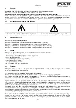 Preview for 36 page of DAB ESC plus 10T Instruction For Installation And Maintenance