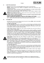 Preview for 38 page of DAB ESC plus 10T Instruction For Installation And Maintenance