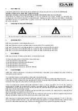 Preview for 40 page of DAB ESC plus 10T Instruction For Installation And Maintenance