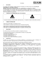 Preview for 44 page of DAB ESC plus 10T Instruction For Installation And Maintenance