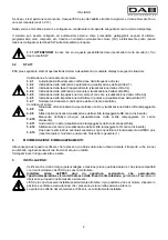 Preview for 5 page of DAB ESC plus 3M Instruction For Installation And Maintenance