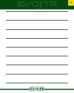 Preview for 31 page of DAB EVOSTA 110-127V Instruction