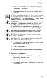 Preview for 21 page of DAB Evosta2 11/139 SAN V Installation And Operating Instructions Manual