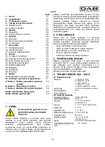 Preview for 60 page of DAB KVC 50 Instruction For Installation And Maintenance