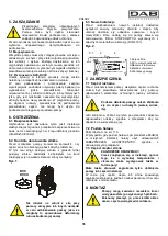 Предварительный просмотр 89 страницы DAB KVC 50 Instruction For Installation And Maintenance