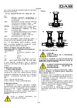 Preview for 105 page of DAB KVC 50 Instruction For Installation And Maintenance