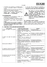 Предварительный просмотр 12 страницы DAB KVC Series Instruction For Installation And Maintenance