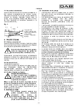 Предварительный просмотр 16 страницы DAB KVC Series Instruction For Installation And Maintenance