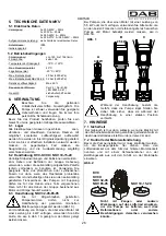 Предварительный просмотр 31 страницы DAB KVC Series Instruction For Installation And Maintenance