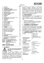 Предварительный просмотр 38 страницы DAB KVC Series Instruction For Installation And Maintenance