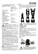 Предварительный просмотр 39 страницы DAB KVC Series Instruction For Installation And Maintenance