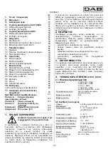 Предварительный просмотр 62 страницы DAB KVC Series Instruction For Installation And Maintenance