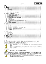 Предварительный просмотр 3 страницы DAB MCE-11/C Instruction For Installation And Maintenance