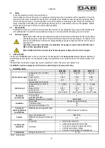 Предварительный просмотр 4 страницы DAB MCE-11/C Instruction For Installation And Maintenance