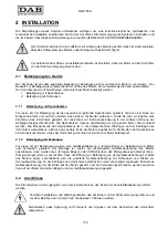 Preview for 174 page of DAB MCE-11/P Instruction For Installation And Maintenance