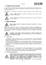 Preview for 128 page of DAB MCE-150/C Instruction For Installation And Maintenance