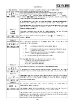 Preview for 209 page of DAB MCE-150/C Instruction For Installation And Maintenance