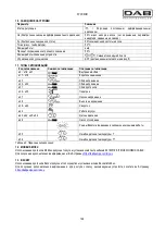 Preview for 130 page of DAB MCE-55/C Instruction For Installation And Maintenance