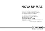 Preview for 1 page of DAB NOVA UP MAE Series Instruction For Installation And Maintenance