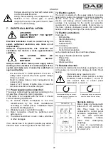 Предварительный просмотр 33 страницы DAB SMC10 Instruction For Installation And Maintenance