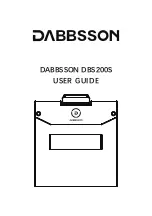 DABBSSON DBS200S User Manual preview