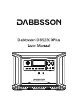 DABBSSON DBS2300Plus User Manual preview