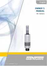 Предварительный просмотр 1 страницы Dabi Atlante MICROMOTOR INTRA SL 30 TB SI Owner'S Manual