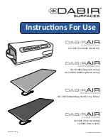 Preview for 1 page of Dabir Surfaces DabirAIR CA-1001 Instructions For Use Manual