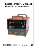 Preview for 1 page of Dabotec DT710 Instruction Manual