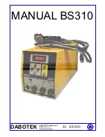 dabotek BS310 Manual preview