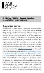 DABSTORY FIONDA Installation Instructions Manual preview