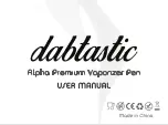 Dabtastic Alpha Premium Vaporizer Pen User Manual preview