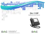 DAC DA-110P Manual preview