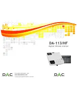 DAC DA-113/HF User Manual предпросмотр