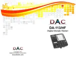 Предварительный просмотр 1 страницы DAC DA-113HFW Quick Start Manual