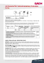 Preview for 2 page of DACH Neolution Air 255 Instructions For Use