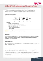 Preview for 8 page of DACH ubiQ 27 Series Instructions For Use Manual