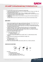 Предварительный просмотр 11 страницы DACH ubiQ 27 Series Instructions For Use Manual