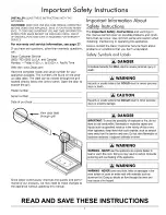 Preview for 3 page of Dacor 106733 Use And Care Manual