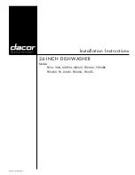 Dacor 24GN Installation Instructions Manual preview