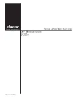 Preview for 1 page of Dacor 36 Installation Instructions Manual