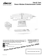 Dacor 65513REV.B Use & Care Manual preview