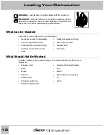 Preview for 10 page of Dacor 65537 Use And Care Manual