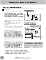 Preview for 14 page of Dacor 65537 Use And Care Manual