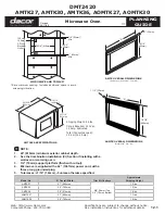 Dacor AMTK27 Planning Manual preview