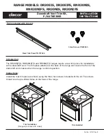 Dacor ATKR30SR Installation Instructions предпросмотр