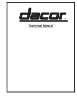 Dacor CABP3 Technical Manual preview